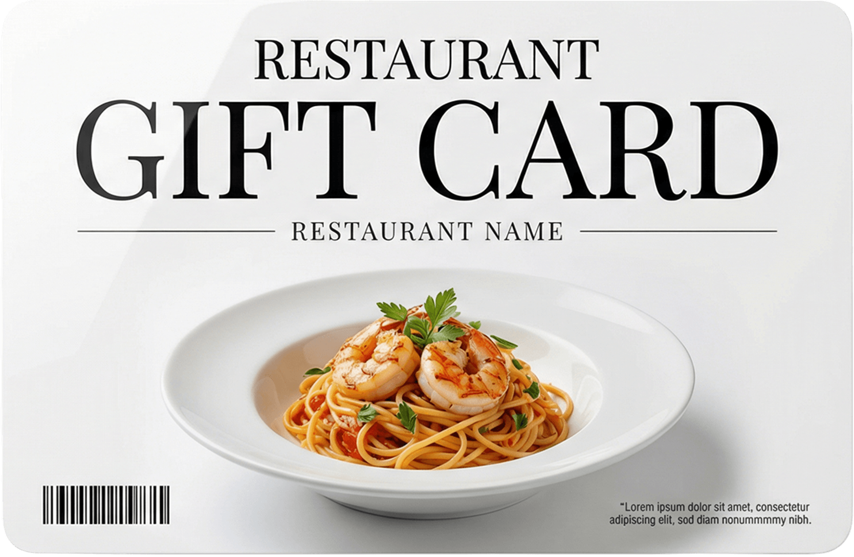 Restaurant gift card